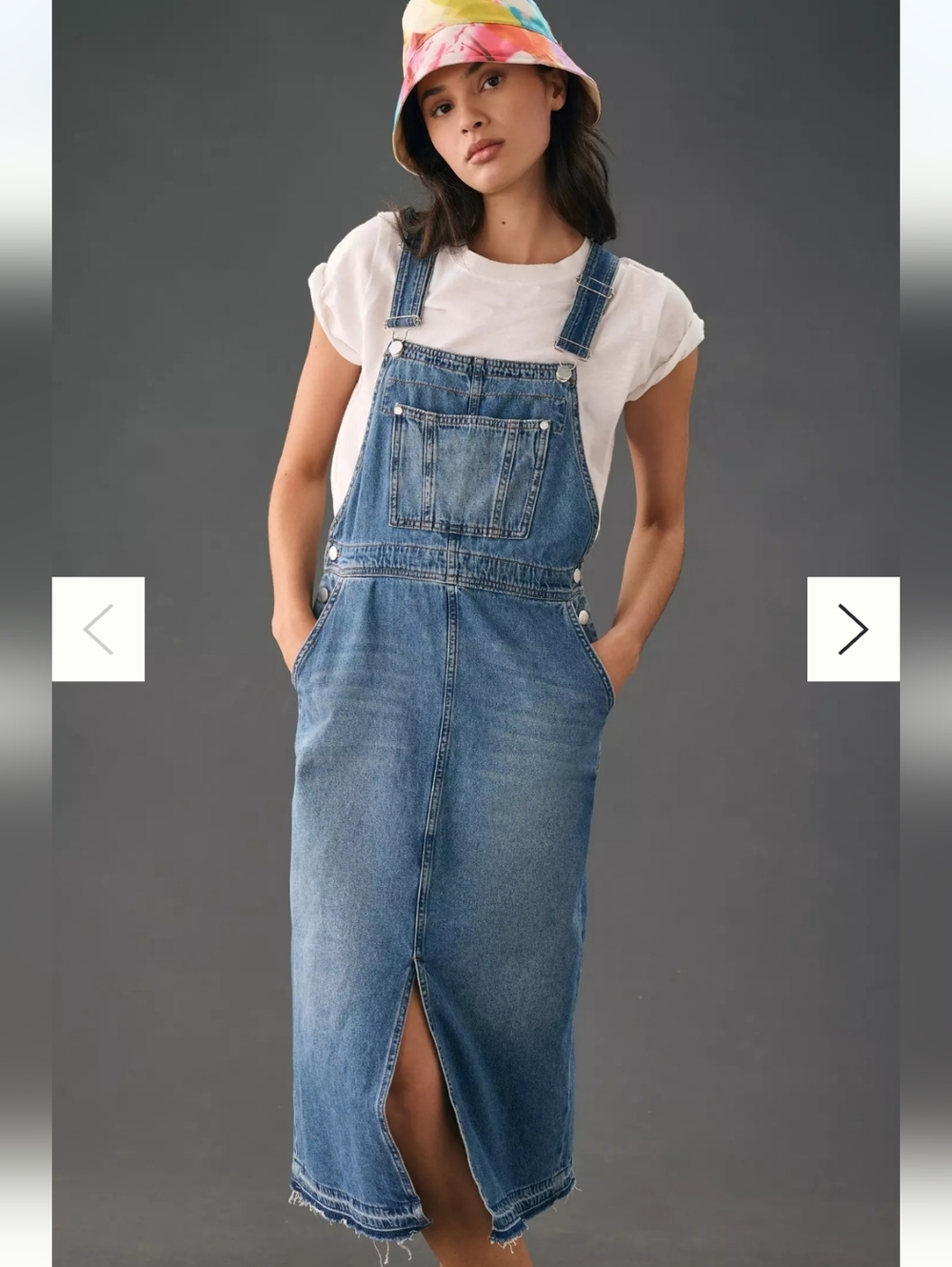 #20 Pilcro Light Blue Denim Overall Dress